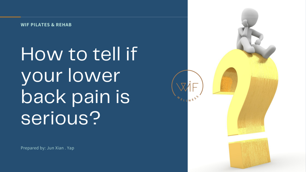 how to tell if your lower back pain is serious