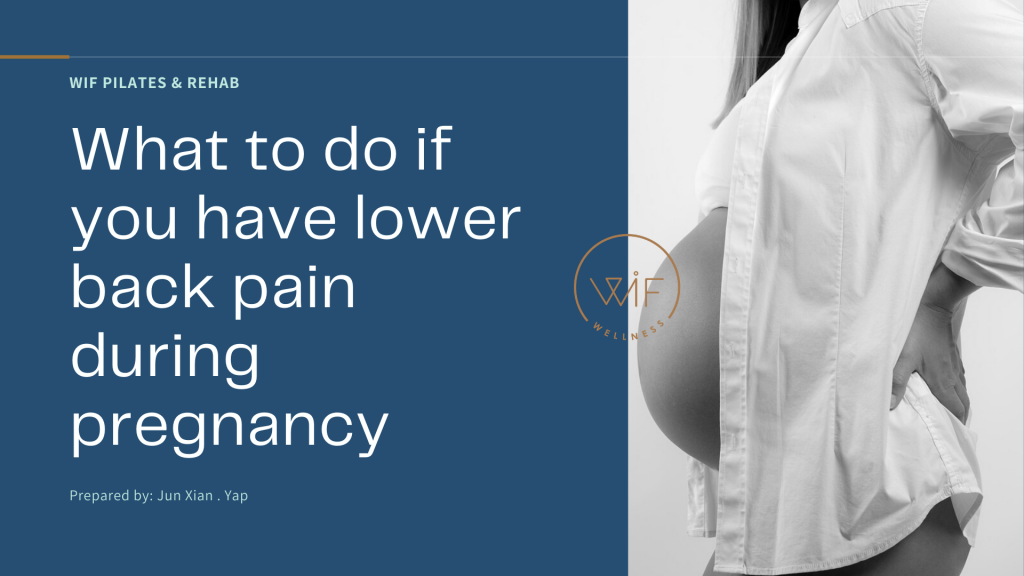 what to do if you have lower back pain during pregnancy